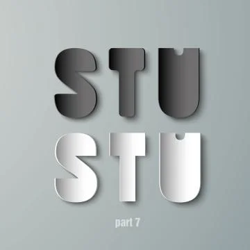 Vector Paper Graphic Alphabet Stock Illustration