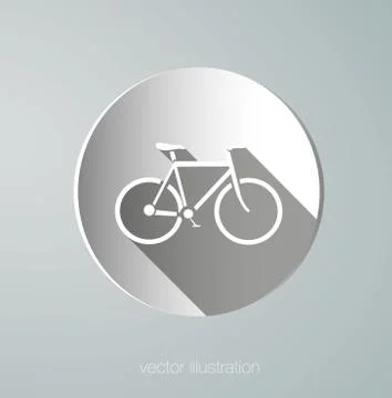 Vector paper icon bicycle Stock Illustration