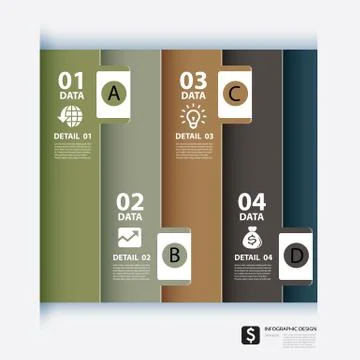 Vector paper with index on white background Stock Illustration