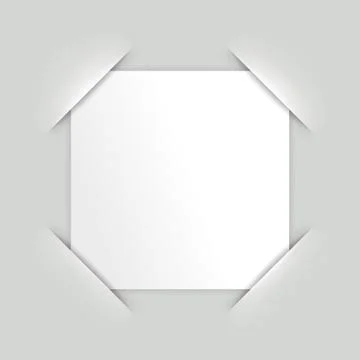 Vector paper in photo frame corner Stock Illustration
