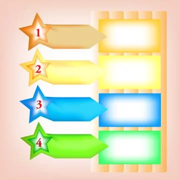 Vector paper progress background Illustrazione stock