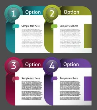 Vector Paper Progress Background / Product Choice or Version Stock Illustration