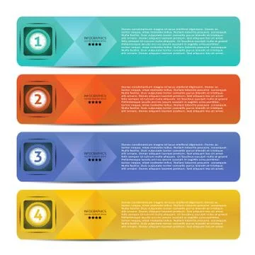 Vector Paper Progress background / product choice or version. Stock Illustration