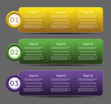 Vector Paper Progress background / product choice or version. Stock Illustration