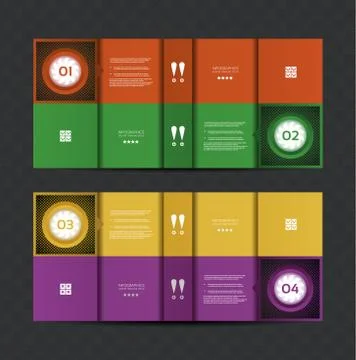 Vector Paper Progress background / product choice or version. Stock Illustration