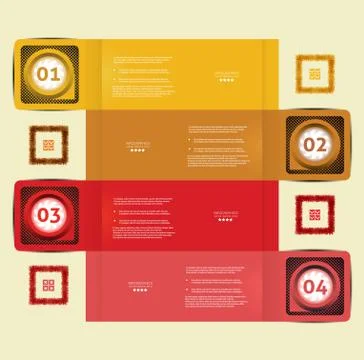 Vector Paper Progress background / product choice or version. Stock Illustration