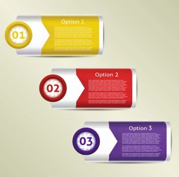 Vector Paper Progress background / product choice or version. Illustrazione stock