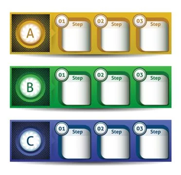 Vector Paper Progress background / product choice or version Stock Illustration