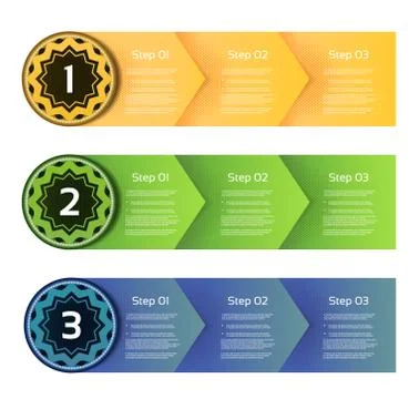 Vector Paper Progress Background / Product Choice or Version, eps 10 Stock Illustration