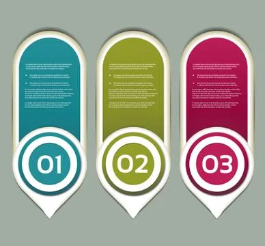 Vector Paper Progress Background / Product Choice or Version. eps 10 Stock Illustration