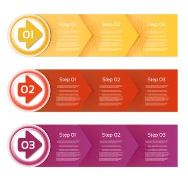 Vector Paper Progress Background / Product Choice or Version, eps 10 Illustrazione stock