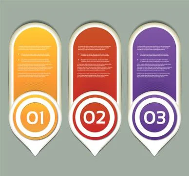 Vector Paper Progress Background / Product Choice or Version. eps 10 Stock Illustration