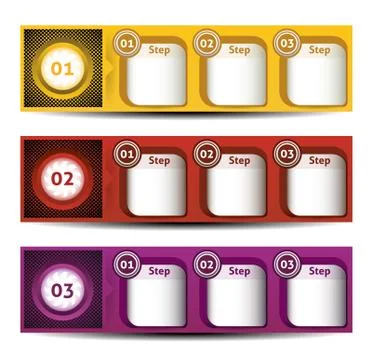 Vector Paper Progress Background / Product Choice or Version, eps 10 Stock Illustration