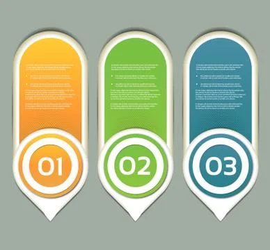 Vector Paper Progress Background / Product Choice or Version. eps 10 Stock Illustration