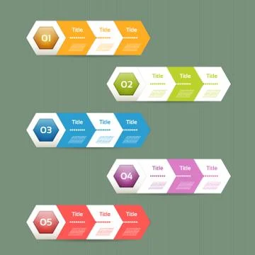 Vector Paper Progress Background / Product Choice or Version, eps 10 Stock Illustration