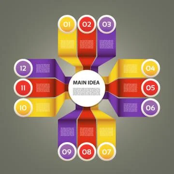 Vector Paper Progress Background / Product Choice or Version. eps 10 Stock Illustration