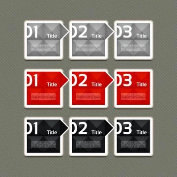 Vector Paper Progress Background / Product Choice or Version. eps 10 Stock Illustration