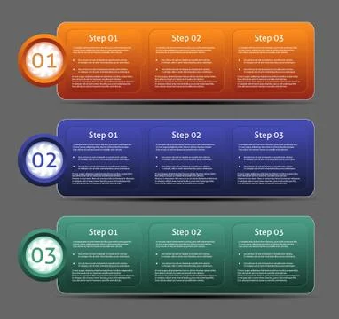 Vector Paper Progress background / product choice or version. Stock Illustration