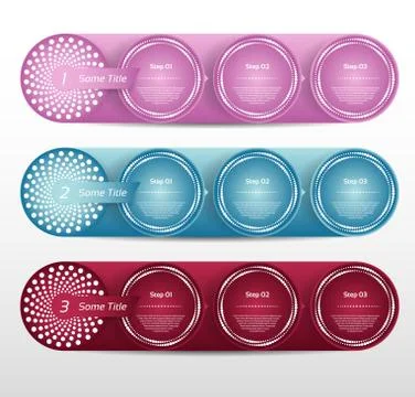 Vector Paper Progress Background / Product Choice or Version, eps 10 Stock Illustration