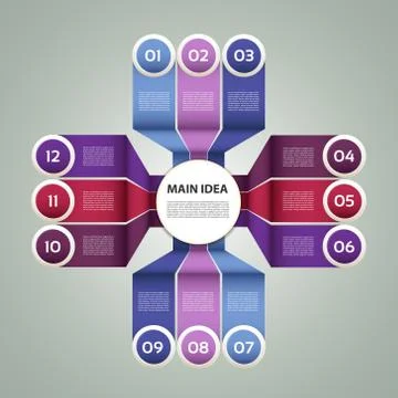 Vector Paper Progress Background / Product Choice or Version. eps 10 Stock Illustration