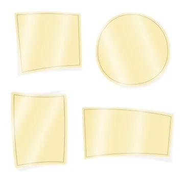 Vector paper set Illustrazione stock