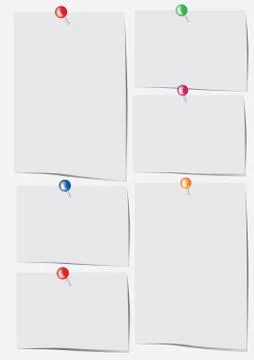 Vector paper sheets set Stock Illustration