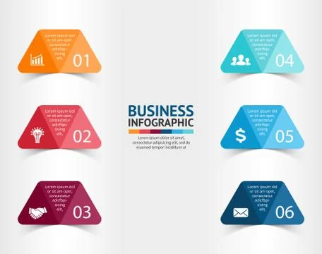 Vector paper triangle stickers and labels Stock Illustration