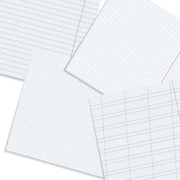 Vector paper workspace. 스톡 일러스트