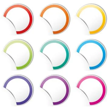 Vector papers icons set Stock Illustration