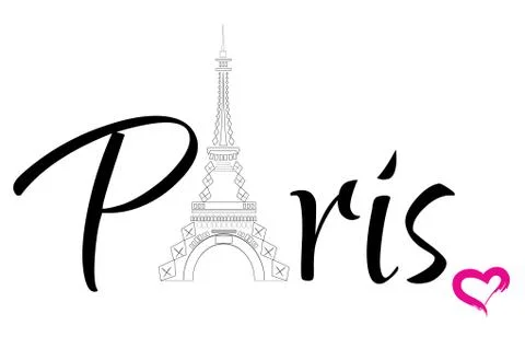 Vector Paris Background Stock Illustration