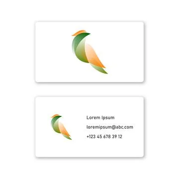 Vector parrot in gradient style . Editable illustration Stock Illustration