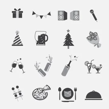 Vector party icon Stock Illustration