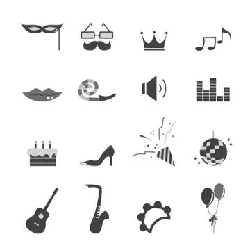 Vector party icon Stock Illustration