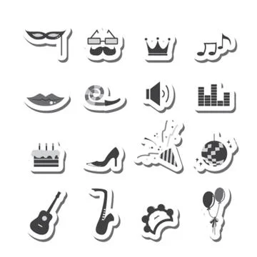 Vector party icon Stock Illustration