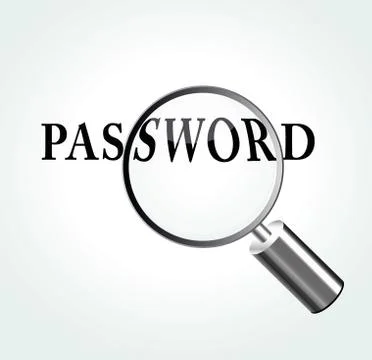 Vector password theme illustration Stock Illustration