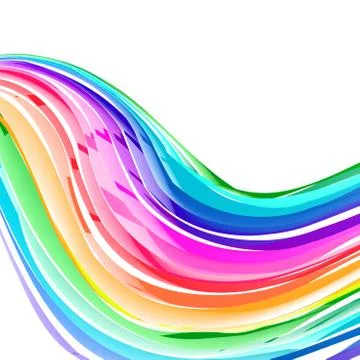 Vector pastel abstract rainbow gradient mesh multi color vibrant background.  Stock Illustration