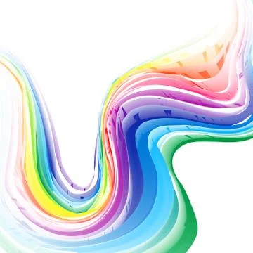 Vector pastel abstract rainbow gradient mesh multi color vibrant background.  Stock Illustration