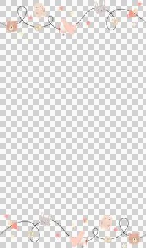 Vector pastel border is showing animal faces with blocks and airplane, clear Stock Illustration