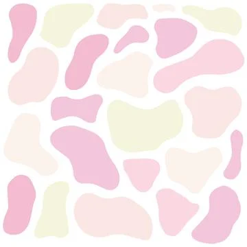 Vector pastel colors various abstract shapes. Cute Boho nursery clipart. Hand Stock Illustration