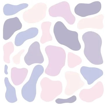 Vector pastel colors various abstract shapes. Cute Boho nursery clipart. Hand Stock Illustration
