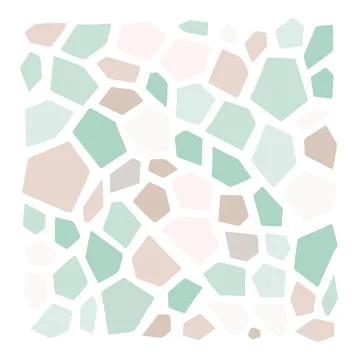 Vector pastel colors various abstract shapes. Cute Boho nursery clipart. Hand Stock Illustration
