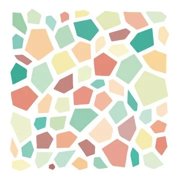 Vector pastel colors various abstract shapes. Cute Boho nursery clipart. Hand Stock Illustration