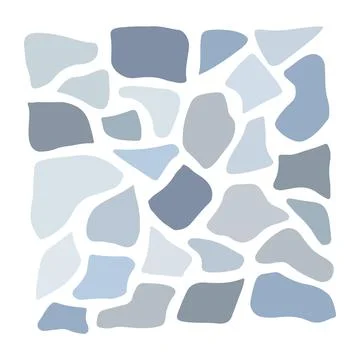 Vector pastel grey colors various abstract shapes. Cute Boho nursery clipart Stock Illustration