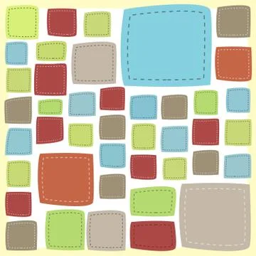 Vector Patch frame background Illustrazione stock