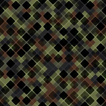 Vector patchwork background with brown khaki and olive tiles geometric ornament 스톡 일러스트