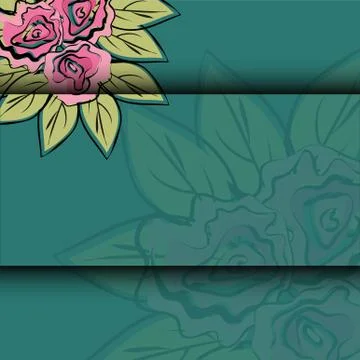 Vector patern graphic roses on a background. Stock Illustration