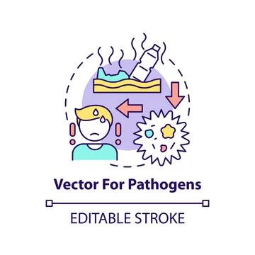 Vector for pathogens concept icon Stockillustratie