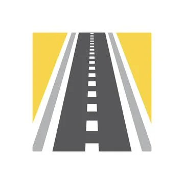 Vector pathway logo combination. Speedway and highway symbol. Stock Illustration