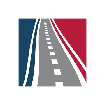 Vector pathway logo combination. Street and direction symbol. Stock Illustration