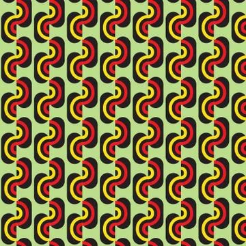 Vector pattern - abstract background in curve rainbow colors Illustrazione stock